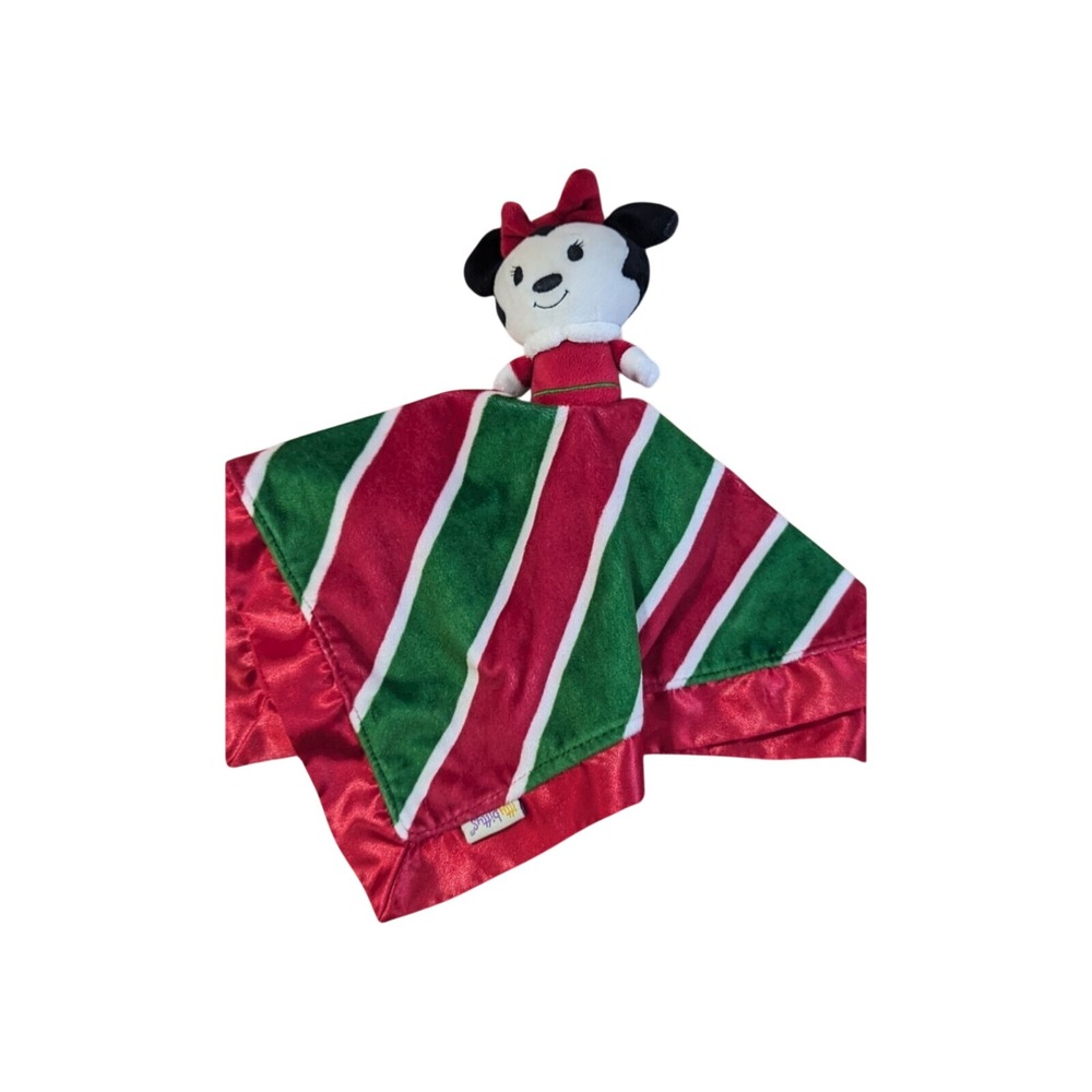 Hallmark Disney Minnie Mouse Lovey Security Blanket Itty Bittys Christmas Lovey